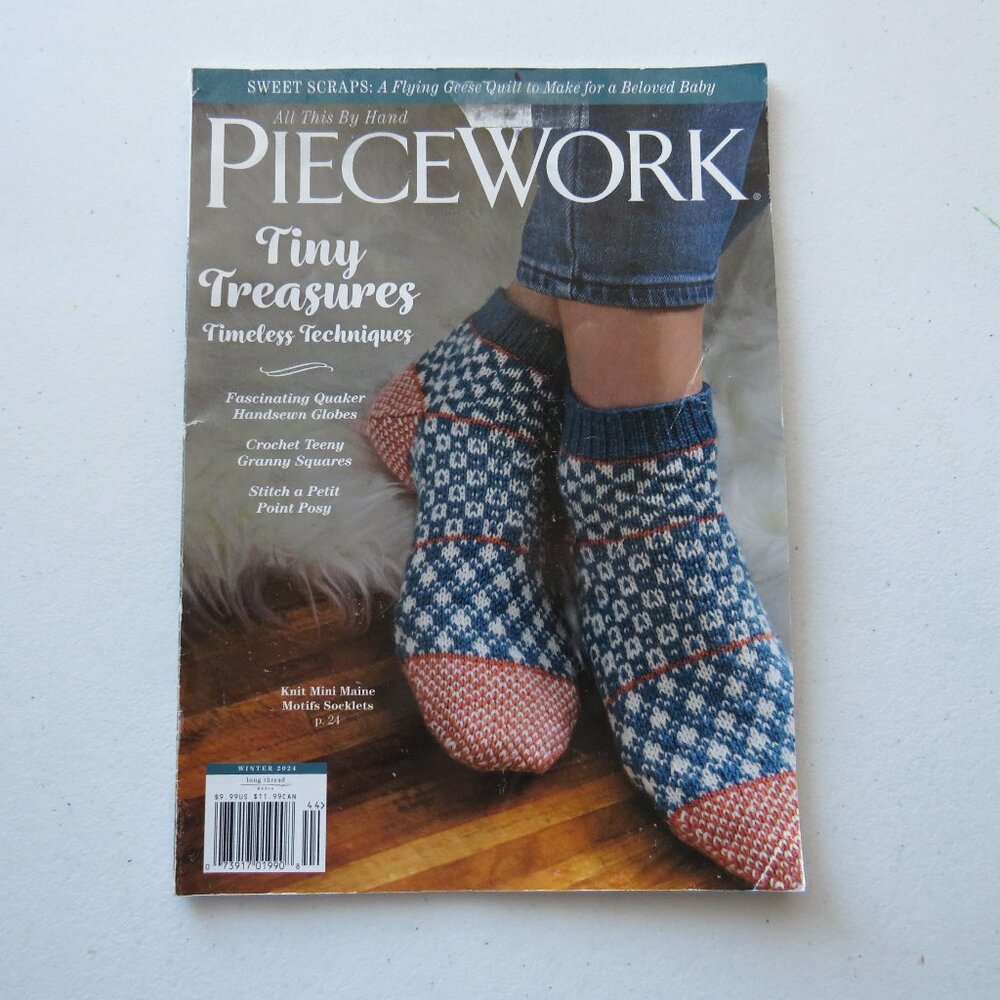Piecework Magazine Tiny Treasurers Timeless Techniques Winter 2024